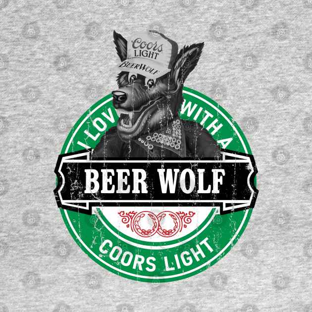 Beer Wolf Coors Light Beer Wolf TShirt TeePublic